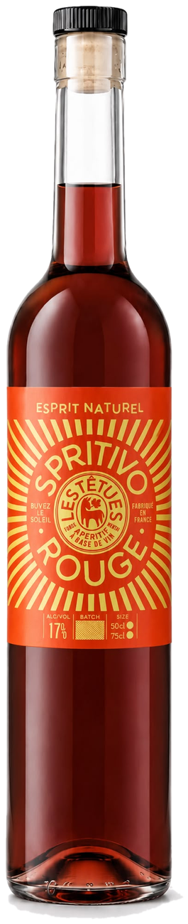 Spritivo Rouge — apéritif à base de vin, 17% vol.